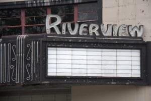 Riverview Theater Signage